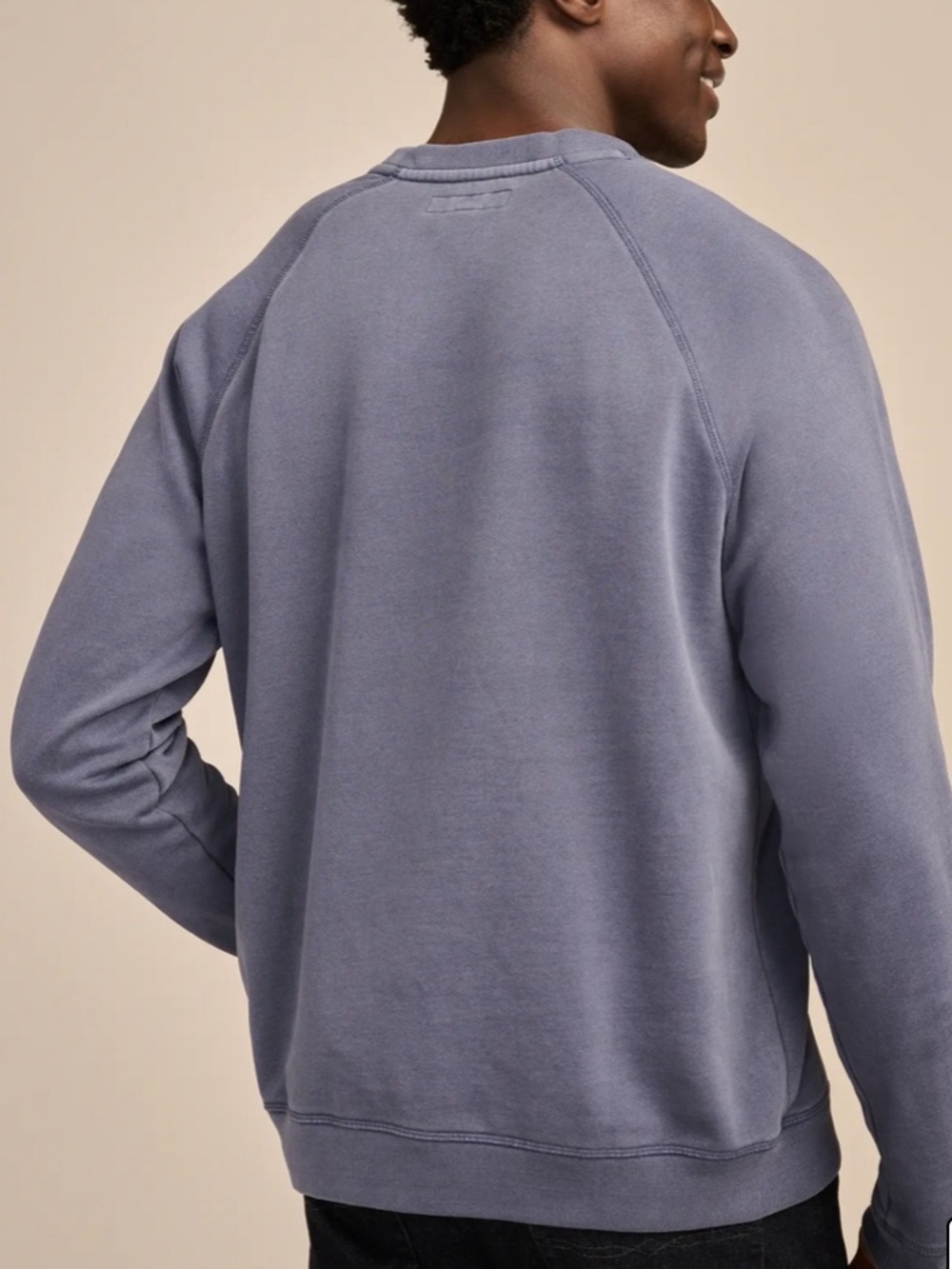 Lucky Brand Men’s Fleece Logo Raglan Crew Sweatshirt Size Small - Picture 3 of 9